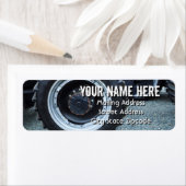 Boerderij tractorwieladres etiket (Insitu)