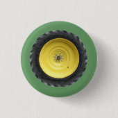 Boerderij tractorwielreeks ronde button 3,2 cm (Voorkant)