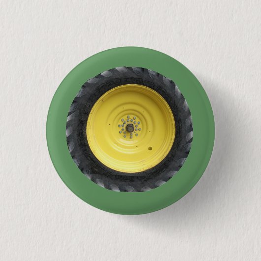 Boerderij tractorwielreeks ronde button 3,2 cm (Voorkant)