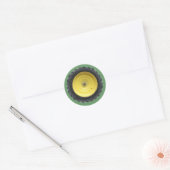 Boerderij tractorwielreeks ronde sticker (Envelop)