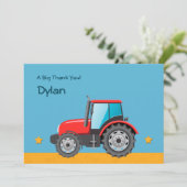 Boerderij trekker - Hartelijk dank Bedankkaart (Staand voorkant)