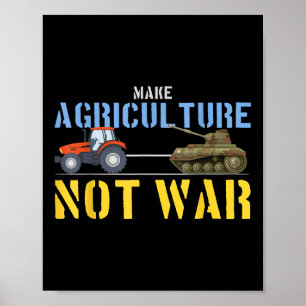 Boerderij trekker trekt tank maken landbouw geen o poster