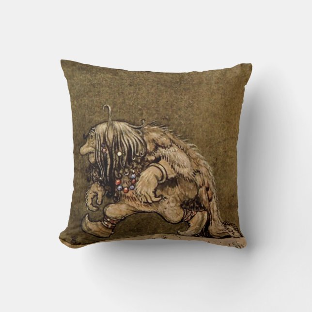 "Boerderij Troll" van de Zweedse tekenaar John Bau Kussen (Voorkant)