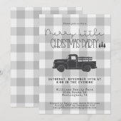 Boerderij  Truck Christmas Party Kaart (Voorkant / Achterkant)