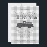 Boerderij  Truck Christmas Party Kaart<br><div class="desc">Deze charmante boerderij Truck Merry Little Christmas Invitation is ideaal voor elk type van kerst of vakantie vieren. U kunt uw kerstfeestuitnodiging eenvoudig aanpassen door eenvoudigweg de vakken "deze ontwerpuitnodiging bewerken" aan de rechterkant van het product te gebruiken, of op de sjabloon "deze verder aanpassen" te klikken om verder te...</div>