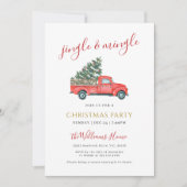 Boerderij Truck & Christmas Tree Jingle & Mingle P Kaart (Voorkant)
