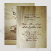 Boerderij Truck Western Weddenschap Dinner Kaart (Voorkant / Achterkant)