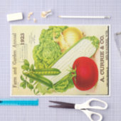 Boerderij Tuin Groente Catalogus Decoupage Tissuepapier (Craft)