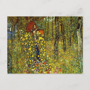 Boerderij tuin met Crucifix door Gustav Klimt Briefkaart