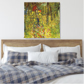 Boerderij tuin met Crucifix door Gustav Klimt Canvas Afdruk (Insitu (Slaapkamer))