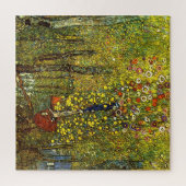 Boerderij tuin met Crucifix door Gustav Klimt Legpuzzel (Verticaal)
