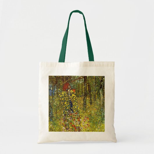 Boerderij tuin met Crucifix door Gustav Klimt Tote Bag (Voorkant)