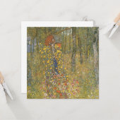 Boerderij tuin met kroonfixeermiddel (door Gustav  Kaart (Voorkant / Achterkant in situ)