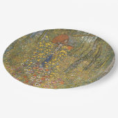 Boerderij tuin met kroonfixeermiddel (door Gustav  Papieren Bordje (Gekanteld)