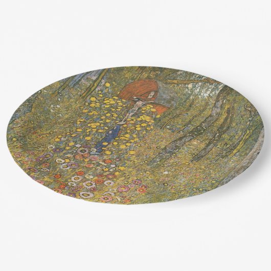 Boerderij tuin met kroonfixeermiddel (door Gustav Papieren Bordje (Gekanteld)