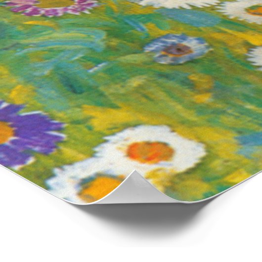 Boerderij Tuin met Kruisbeeld - Gustav Klimt Poster (Hoek)