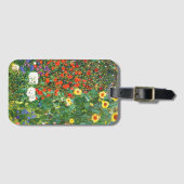 Boerderij tuin met zonnebloemen, bagagelabel (Voorkant (horizontaal))