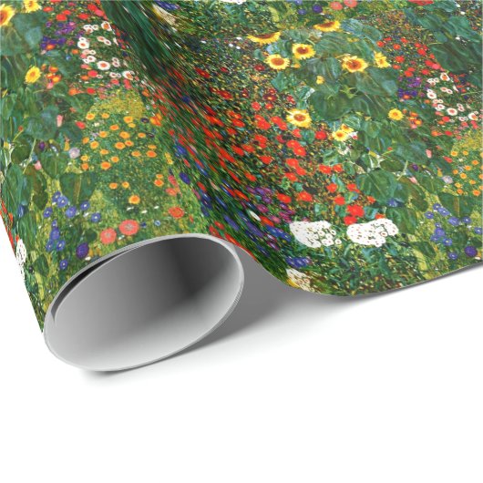 Boerderij tuin met zonnebloemen cadeaupapier (Rol Hoek)