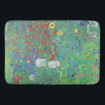 Boerderij tuin met zonnebloemen door Gustav Klimt Badmat<br><div class="desc">Bezoek mijn winkel voor een interessanter ontwerp en meer keuze voor kleuren => zazzle.com/colorfulworld*</div>
