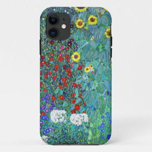 Boerderij tuin met zonnebloemen door Gustav Klimt Case-Mate iPhone Case