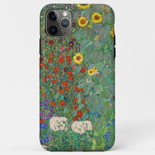 Boerderij tuin met zonnebloemen door Gustav Klimt Case-Mate iPhone Case (Achterkant)