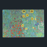 Boerderij tuin met zonnebloemen door Gustav Klimt Gelamineerde Placemat<br><div class="desc">Bezoek mijn winkel voor een interessanter ontwerp en meer keuze voor kleuren => zazzle.com/colorfulworld*</div>