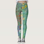Boerderij tuin met zonnebloemen door Gustav Klimt Leggings<br><div class="desc">Ga naar mijn winkel voor een interessanter design en meer kleurenkeuze.
=> zazzle.com/colorfulworld*</div>