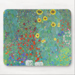 Boerderij tuin met zonnebloemen door Gustav Klimt Muismat<br><div class="desc">Bezoek mijn winkel voor een interessanter ontwerp en meer keuze voor kleuren => zazzle.com/colorfulworld*</div>