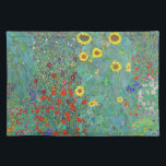 Boerderij tuin met zonnebloemen door Gustav Klimt Placemat<br><div class="desc">Bezoek mijn winkel voor een interessanter ontwerp en meer keuze voor kleuren => zazzle.com/colorfulworld*</div>