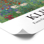 Boerderij tuin met zonnebloemen door Gustav Klimt Poster (Hoek)