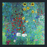 Boerderij tuin met zonnebloemen door Gustav Klimt Poster<br><div class="desc">Boerderij Tuin met Zonnebloemen schilderij van Gustav Klimt</div>