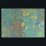 Boerderij tuin met zonnebloemen door Gustav Klimt Tissuepapier<br><div class="desc">Bezoek mijn winkel voor een interessanter ontwerp en meer keuze voor kleuren => zazzle.com/colorfulworld*</div>