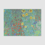 Boerderij tuin met zonnebloemen door Gustav Klimt Tissuepapier<br><div class="desc">Bezoek mijn winkel voor een interessanter ontwerp en meer keuze voor kleuren => zazzle.com/colorfulworld*</div>