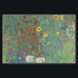 Boerderij tuin met zonnebloemen door Gustav Klimt Tissuepapier<br><div class="desc">Boerderij tuin met zonnebloemen door Gustav Klimt</div>