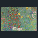 Boerderij tuin met zonnebloemen door Gustav Klimt Tissuepapier<br><div class="desc">Boerderij tuin met zonnebloemen door Gustav Klimt</div>