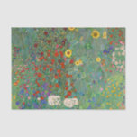Boerderij tuin met zonnebloemen door Gustav Klimt Tissuepapier<br><div class="desc">Boerderij tuin met zonnebloemen door Gustav Klimt</div>