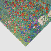 Boerderij tuin met zonnebloemen door Gustav Klimt Tissuepapier (Detail)