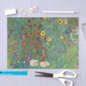 Boerderij tuin met zonnebloemen door Gustav Klimt Tissuepapier (Craft)