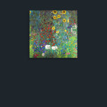 Boerderij tuin met zonnebloemen | Gustav Klimt | Canvas Afdruk<br><div class="desc">Boerderij Garden met zonnebloemen is een schilderij van Gustav Klimt uit 1907.</div>