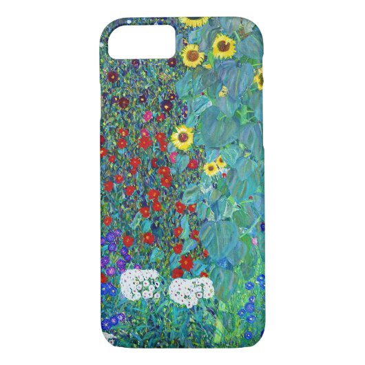 Boerderij tuin met zonnebloemen, Gustav Klimt Case-Mate iPhone Case (Achterkant)