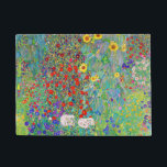 Boerderij tuin met zonnebloemen Gustav Klimt Deurmat<br><div class="desc">Boerderij tuin met zonnebloemen Gustav Klimt</div>