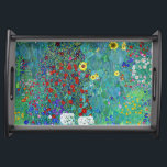Boerderij tuin met zonnebloemen, Gustav Klimt Dienblad<br><div class="desc">Gustav Klimt (14 juli 1862 - 6 februari 1918) was een Oostenrijkse symboliek schilder en een van de meest prominente leden van de Wenen Secessiebeweging. Klimt wordt genoteerd voor zijn schilderijen, moorden, schetsen en andere voorwerpen. Naast zijn figuurwerk, dat onder meer bestaat uit aantijgingen en portretten, schilderde hij landschappen. Onder...</div>