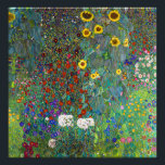 Boerderij tuin met zonnebloemen | Gustav Klimt | Foto Afdruk<br><div class="desc">Boerderij Garden met zonnebloemen is een schilderij van Gustav Klimt uit 1907.</div>
