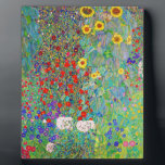 Boerderij tuin met zonnebloemen Gustav Klimt Fotoplaat<br><div class="desc">Boerderij tuin met zonnebloemen Gustav Klimt</div>