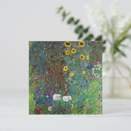 Boerderij Tuin met Zonnebloemen | Gustav Klimt | K (Staand voorkant)