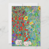 Boerderij tuin met zonnebloemen Gustav Klimt Kaart (Voorkant)