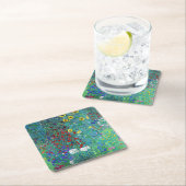 Boerderij tuin met zonnebloemen, Gustav Klimt Kartonnen Onderzetters (Insitu)