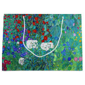 Boerderij tuin met zonnebloemen, Gustav Klimt Larg Groot Cadeauzakje (Voorkant)