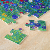 Boerderij tuin met zonnebloemen, Gustav Klimt Legpuzzel (Zijkant)