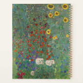 Boerderij tuin met zonnebloemen Gustav Klimt Planner (Achterkant)